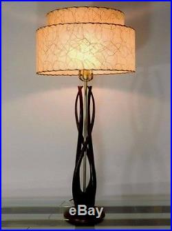 Rare Mid Century Danish Modernist Abstract Table Lamp vtg Eames Era C 1960s