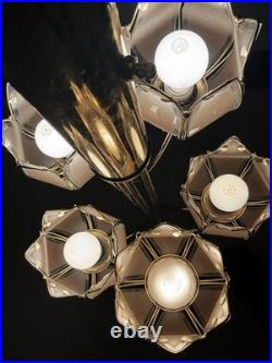 Rare Vintage 5 Arm Tulip Table Lamp Rare Vintage 5 Arm Tulip Table Lamp