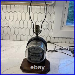 Rare / Vintage / Antique Electric Meter Table Lamp / Steampunk Steam Punk