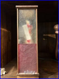 Rare Vintage MCM Japanese Geisha Diorama Table Lamp Light Kitsch