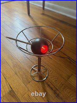 Rare vintage 1993 David Krys Martini Olive Lamp