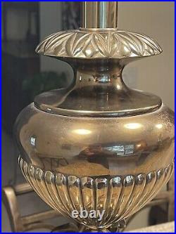 Rembrandt Art Nouveau Vintage Brass Lions Classical Bouillotte Urn Table Lamp