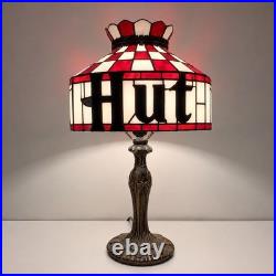 Retro Pizza Hut Style Table Lamp 12 Tiffany Stained Glass Restaurant Light