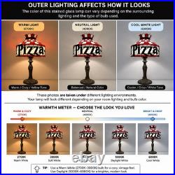Retro Pizza Hut Style Table Lamp 12 Tiffany Stained Glass Restaurant Light