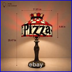 Retro Pizza Hut Style Table Lamp 12 Tiffany Stained Glass Restaurant Light