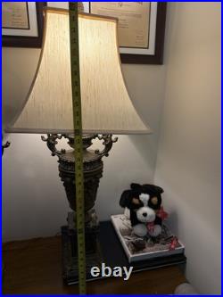 SUPERB MID CENTURY BRONZE/brass/marble URN LAMP WITH ANGELS SUPERB MID CENTURY BRONZE/brass/marble URN LAMP WITH ANGELS