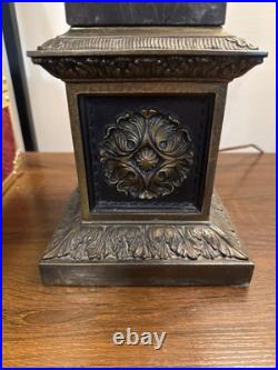 SUPERB MID CENTURY BRONZE/brass/marble URN LAMP WITH ANGELS SUPERB MID CENTURY BRONZE/brass/marble URN LAMP WITH ANGELS