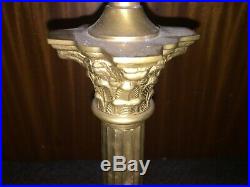 SUPERB VINTAGE LAURA ASHLEY LARGE 19 ANTIQUE BRASS CORINTHIAN TABLE LAMP 2.6kg
