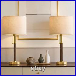 Set of 2 Vintage 22 Mid Century Modern Table Lamps for Bedroom & Living Room