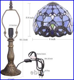 Small Tiffany Lamp Stained Glass Desk Lamp Vintage Tiffany Bedside Table Lamp fo