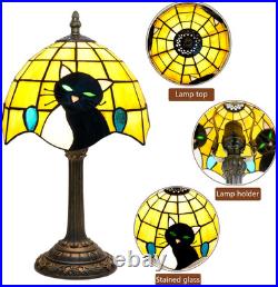 Small Tiffany Lamp Stained Glass Table Lamp Elegant Cute Retro Vintage Style Whi