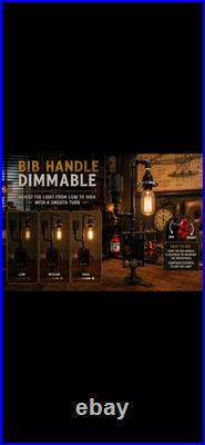 Steampunk Table lamp-IndustrialRustic Farmhouse-BedsideDeskEdison Light-Gify/Him