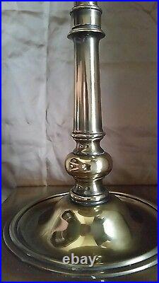 Stiffel Floor Lamp Table Vintage Solid Brass Hollywood Regency 60s MCM Marked