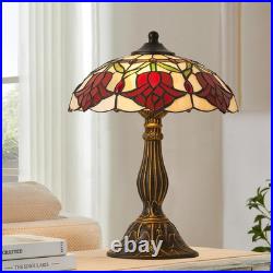 Stunning Vintage Tiffany Style Table Lamp with Stained Glass Shade