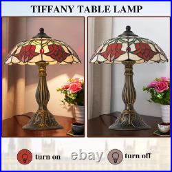Stunning Vintage Tiffany Style Table Lamp with Stained Glass Shade