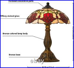 Stunning Vintage Tiffany Style Table Lamp with Stained Glass Shade