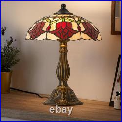 Stunning Vintage Tiffany Style Table Lamp with Stained Glass Shade