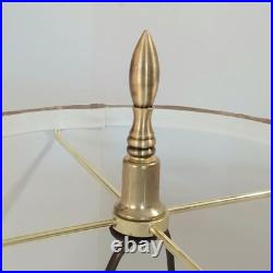 Stunning vintage Italian Marble Table Lamp Carved Urn Pedestal Design with Taupe