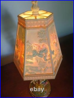 Table Lamp Angel When Turned On The Angels Appear On The Shade Vintage (R) Table Lamp Angel When Turned On The Angels Appear On The Shade Vintage (R)