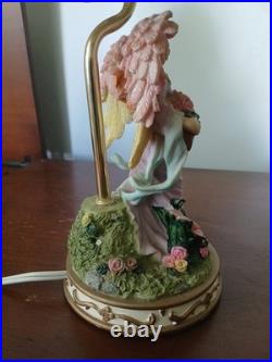 Table Lamp Angel When Turned On The Angels Appear On The Shade Vintage (R)