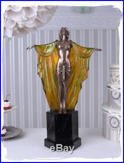 Table Lamp Art Deco female figure Femme Fatale Vintage lamp
