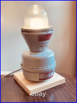 Table Lamp, industrial salvage. Appleton A-51 explosion proof vintage