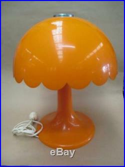 Table lamp, retro funk, bright orange, vintage, mid-century