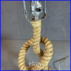 Tarogo Nautical Rope Table Lamp Mermaid Ocean 22 Inches Tall Whimsical Sea VTG Tarogo Nautical Rope Table Lamp Mermaid Ocean 22 Inches Tall Whimsical Sea VTG