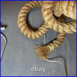 Tarogo Nautical Rope Table Lamp Mermaid Ocean 22 Inches Tall Whimsical Sea VTG Tarogo Nautical Rope Table Lamp Mermaid Ocean 22 Inches Tall Whimsical Sea VTG