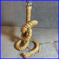 Tarogo Nautical Rope Table Lamp Mermaid Ocean 22 Inches Tall Whimsical Sea VTG