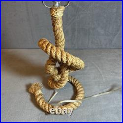 Tarogo Nautical Rope Table Lamp Mermaid Ocean 22 Inches Tall Whimsical Sea VTG Tarogo Nautical Rope Table Lamp Mermaid Ocean 22 Inches Tall Whimsical Sea VTG