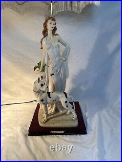 The Crosa Collection Table Lamp Lady with Dalmatian