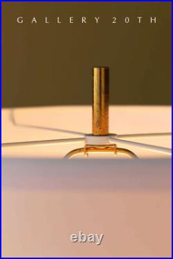 The Midas Touch! Gold Leaf Rocket Table Lamp! MID Century Brass 50's 60's Vtg