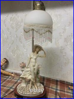 The Victoria Collection, Victorian Style Table Lamp, Woman with Doves, Working