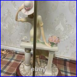 The Victoria Collection, Victorian Style Table Lamp, Woman with Doves, Working