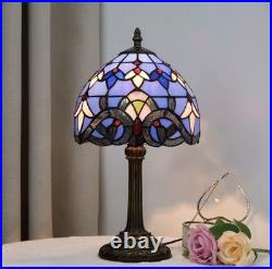 Tiffany Style Baroque Stained Glass Table Lamp Vintage Bedside Light Home Decor