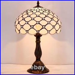 Tiffany Style Stained Glass Table Lamp Vintage Bedside Nightstand Desk Light