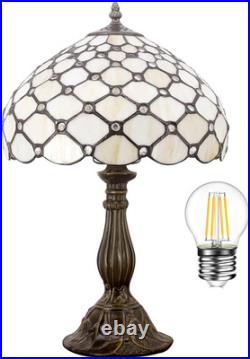 Tiffany Style Stained Glass Table Lamp Vintage Bedside Nightstand Desk Light
