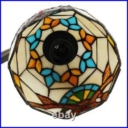 Tiffany Style Table Lamp Bedside Lamp Vintage Stained Glass Tabletop Night Light