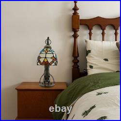Tiffany Style Table Lamp Bedside Lamp Vintage Stained Glass Tabletop Night Light