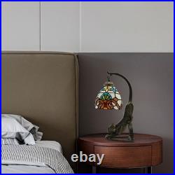 Tiffany Style Table Lamp Bedside Lamp Vintage Stained Glass Tabletop Night Light