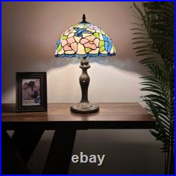 Tiffany Style Table Lamp Stained Glass Hummingbird Flower LED Bulb Included 19H Tiffany Style Table Lamp Stained Glass Hummingbird Flower LED Bulb Included 19H