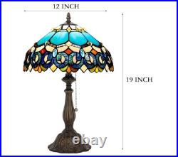 Tiffany Table Lamp Stained Glass Lamp 19 Antique Reading Light, Gift Mother day
