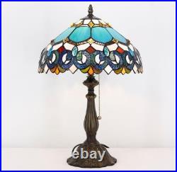 Tiffany Table Lamp Stained Glass Lamp 19 Antique Reading Light, Gift Mother day