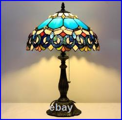 Tiffany Table Lamp Stained Glass Lamp 19 Antique Reading Light, Gift Mother day
