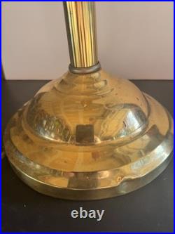 Unique Hollywood Regency 1980s Vintage Gold Gooseneck Lamp