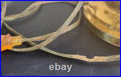 Unique Hollywood Regency 1980s Vintage Gold Gooseneck Lamp