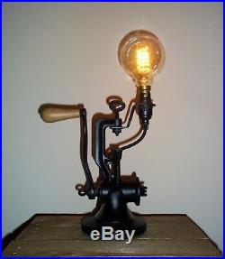 UpCycled Rustic Antique/Vintage Cast Iron Industrial/Steampunk Desk/Table Lamp
