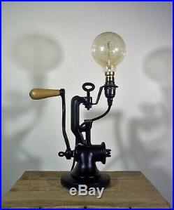 UpCycled Rustic Antique/Vintage Cast Iron Industrial/Steampunk Desk/Table Lamp