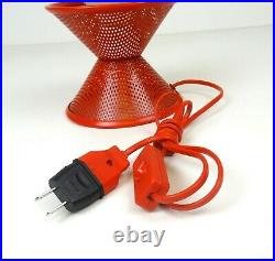 VERY RARE ORIGINAL POSTMODERN VINTAGE RED MEMPHIS SOTTSASS AGE TABLE LAMP 80s